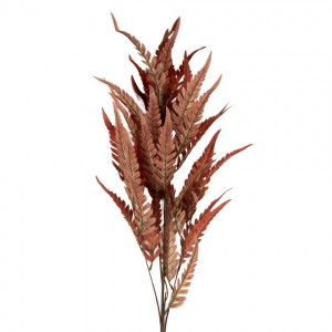 Dekorace umělá větvička s oranžovými listy - 12*12*98 cm