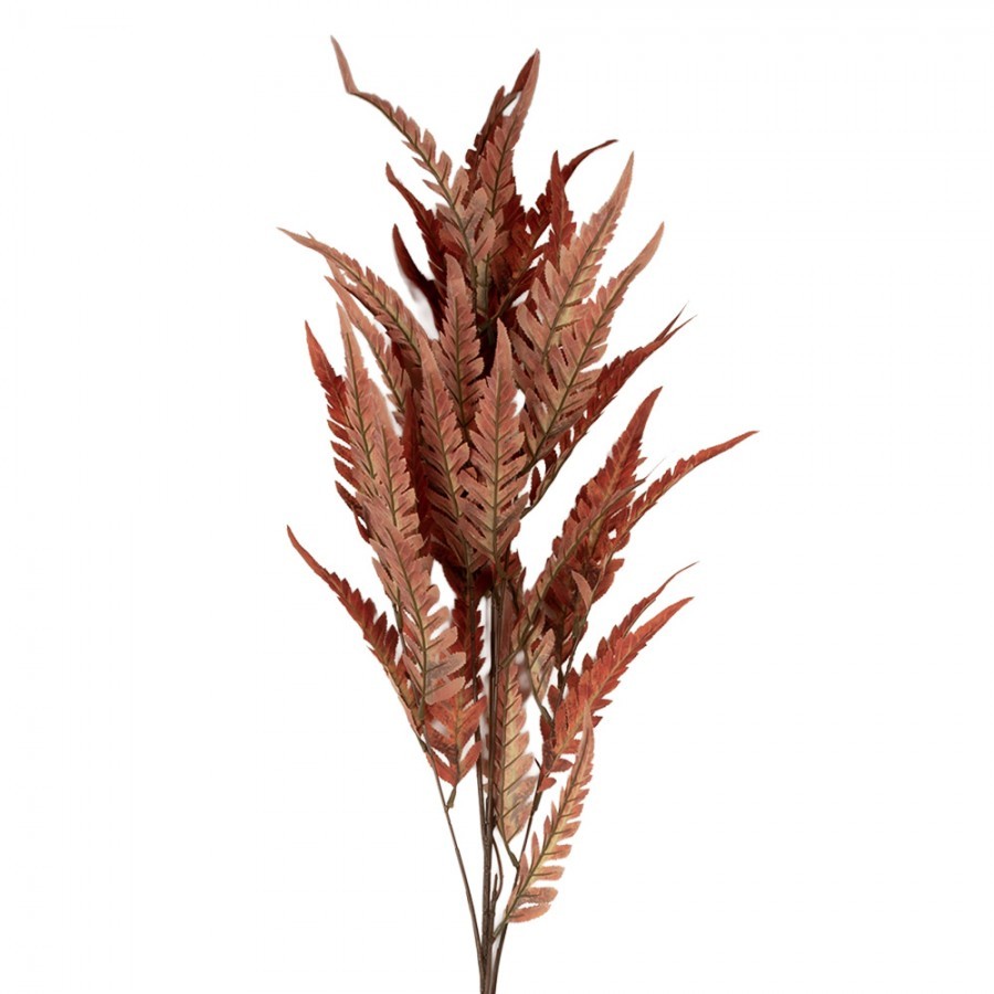 Dekorace umělá větvička s oranžovými listy - 12*12*98 cm