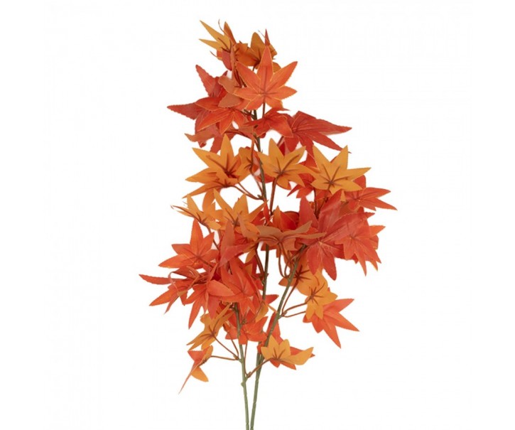 Dekorace umělá větvička s oranžovými listy - 12*10*90 cm Clayre & Eef