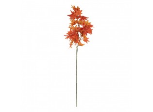 Dekorace umělá větvička s oranžovými listy - 12*10*90 cm