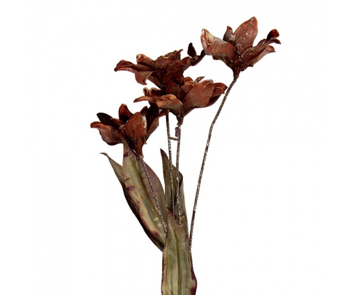 Artificial Flower 60 Cm Orange Plastic - 8*5*60 cm Clayre & Eef