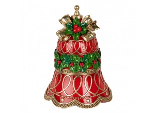 Christmas Decoration Figurine Bell ? 32x41 Cm Red Plastic - ? 32*41 cm