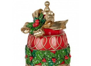 Christmas Decoration Figurine Bell ? 32x41 Cm Red Plastic - ? 32*41 cm