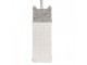 Bílo-stříbrná antik závěsná dekorace domek - 4*4*11 cm Clayre & Eef