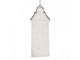 Bílo-stříbrná antik závěsná dekorace domek - 4*4*11 cm Clayre & Eef