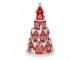 Gingerbread House With LED ? 13x22 Cm Red Plastic - ? 13*22 cm / 3* AAA Clayre & Eef