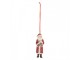 Vánoční závěsná ozdoba Santa Claus s koníkem - 4*3*11 cm Clayre & Eef