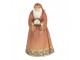 Vánoční dekorace Santa v pláští držící chaloupku - 17*13*27 cm Clayre & Eef