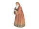 Vánoční dekorace Santa v pláští držící chaloupku - 17*13*27 cm Clayre & Eef