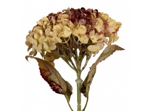 Růžová umělá dekorace sušená květina hortenzie - 15*15*47 cm