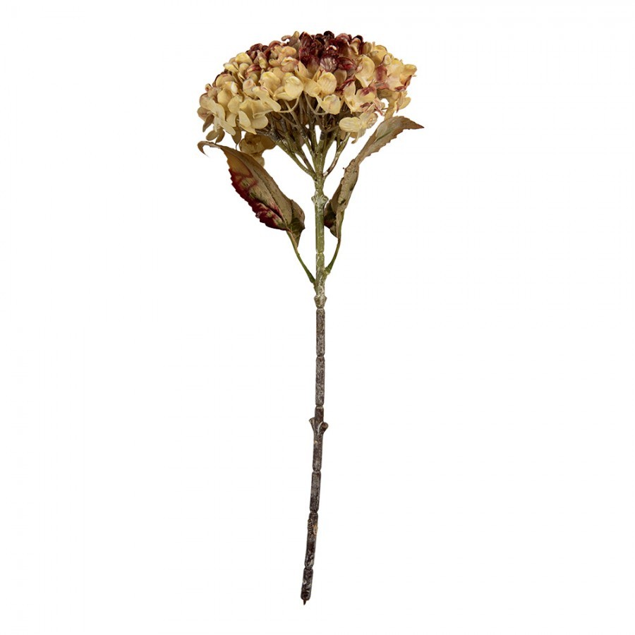 Růžová umělá dekorace sušená květina hortenzie - 15*15*47 cm