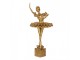 Zlatá antik dekorace Ballerina na podstavci - 20*17*45 cm Clayre & Eef