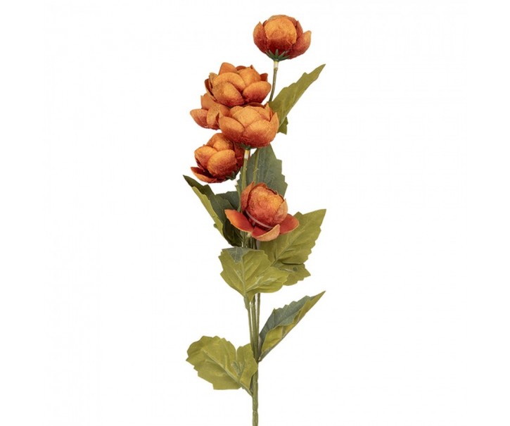 Artificial Flower 10x10x63 Cm Orange Plastic - 10*10*63 cm Clayre & Eef