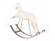 Béžový antik dekorační houpací kůň Rocking Horse - 61*15*51cm Clayre & Eef