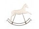 Béžový antik dekorační houpací kůň Rocking Horse - 61*15*51cm Clayre & Eef