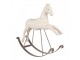 Béžový antik dekorační houpací kůň Rocking Horse - 61*15*51cm Clayre & Eef