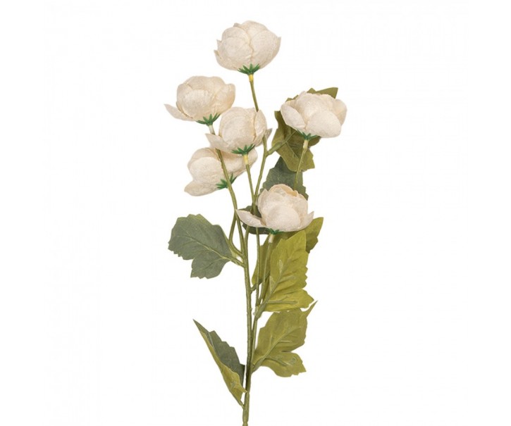 Artificial Flower 10x10x63 Cm White Plastic - 10*10*63 cm Clayre & Eef