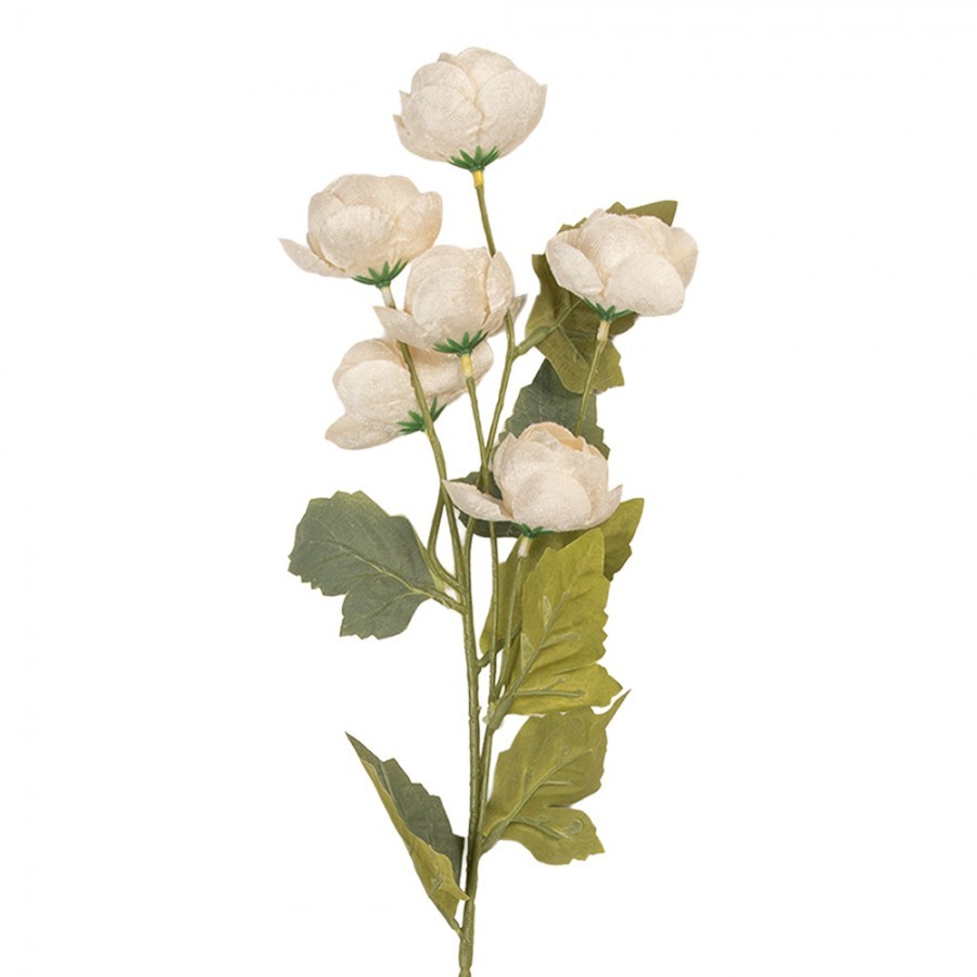 Artificial Flower 10x10x63 Cm White Plastic - 10*10*63 cm