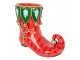 Christmas Decoration Figurine Boots 55x28x44 Cm Red Plastic - 55.0 cm Clayre & Eef