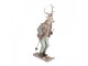 Dekorace Jelen Deer ve svetru na lyžích - 16*11*33 cm Clayre & Eef