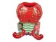 Christmas Tree Stand Shoes 57x41x66 Cm Red Plastic - 57.0 cm Clayre & Eef