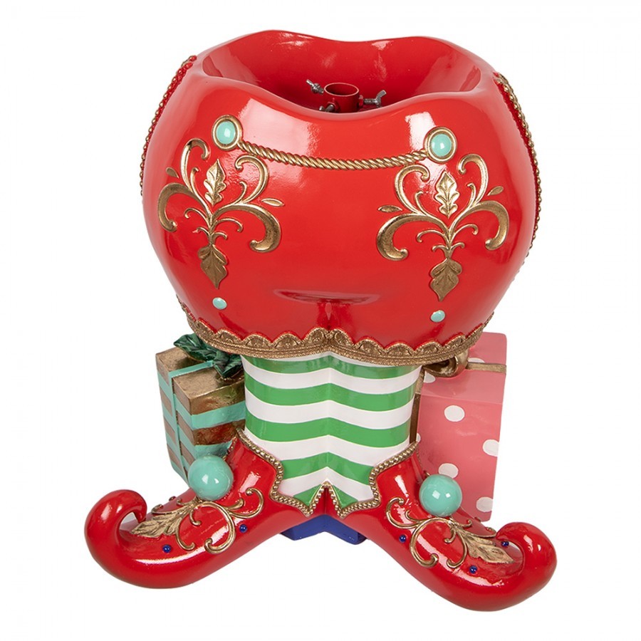 Christmas Tree Stand Shoes 57x41x66 Cm Red Plastic - 57.0 cm
