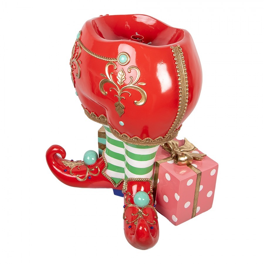 Christmas Tree Stand Shoes 57x41x66 Cm Red Plastic - 57.0 cm