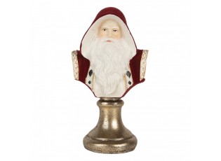 Červená vánoční dekorace busta Santa Claus - 9*7*15 cm