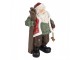 Christmas Decoration Figurine Santa Claus 15x11x25 Cm Green Red Plastic - 15.0 cm Clayre & Eef