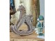 Hnědá perníková dekorace houpací koník se třpytkami - 14*4*15 cm Clayre & Eef