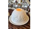 Bílý porcelánový svícen na čajovou svíčku zimní krajina Paollo - Ø 12 * 8 cm Clayre & Eef