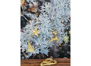 Zelená zasněžená dekorační větev borovice Pine Snowy - 110 cm