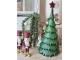 Červeno-zelený stromek se zpívajícími andílky Angel Choir - 16*17*35 cm J-Line by Jolipa