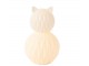 Bílá porcelánová lampa kočka Cat Led - Ø 13*22 cm J-Line by Jolipa