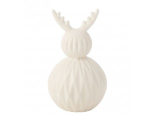 Bílá porcelánová lampa jelen Deer Led - Ø 13*23 cm