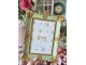 Zelený pastelový fotorámeček se zlatým zdobením - 15*2*21 cm / 10*15 cm Clayre & Eef