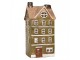 Zelený domek svícen na čajovou svíčku Homely - 20*17*39 cm Clayre & Eef