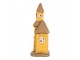 Žlutý kostel svícen na čajovou svíčku Homely - 23*17*43 cm Clayre & Eef