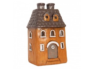 Cihlový domek svícen na čajovou svíčku Homely - 23*17*37 cm