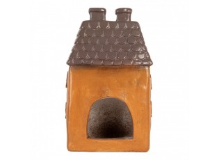 Cihlový domek svícen na čajovou svíčku Homely - 23*17*37 cm