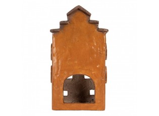 Cihlový domek svícen na čajovou svíčku Homely - 20*15*34 cm