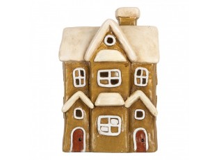 Zelený domek svícen na čajovou svíčku Homely - 23*15*33 cm