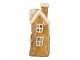Zelený domek svícen na čajovou svíčku Homely - 23*15*33 cm Clayre & Eef