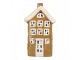 Hnědý keramický svícen na čajovou svíčku domek Village - 12*8*20 cm Clayre & Eef