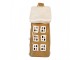 Hnědý keramický svícen na čajovou svíčku domek Village - 12*8*20 cm Clayre & Eef