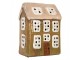Zelený keramický svícen na čajovou svíčku domek Village - 10*7*14 cm Clayre & Eef