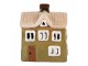 Zelený keramický svícen na čajovou svíčku domek Village - 11*7*13 cm Clayre & Eef