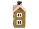 Zelený keramický svícen na čajovou svíčku domek Village - 11*7*13 cm Clayre & Eef