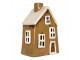 Hnědý keramický svícen na čajovou svíčku domek Village - 12*8*17 cm Clayre & Eef