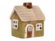 Zelený keramický svícen na čajovou svíčku domek Village - 8*7*10 cm Clayre & Eef